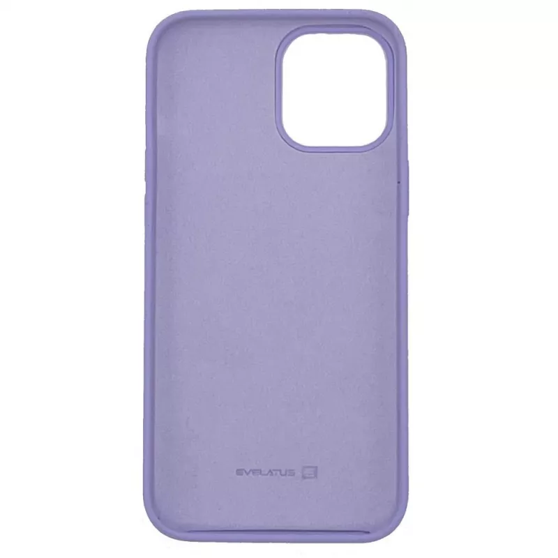 Evelatus Apple iPhone 12 Pro Max Premium Soft Touch Silicone Case Pale Purple