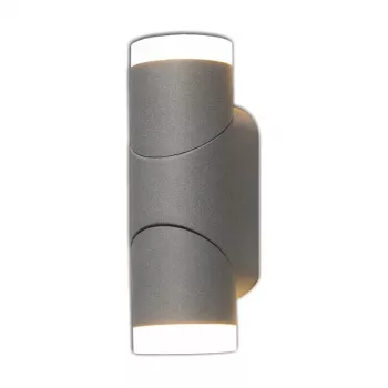 Sano LED Wall Light with PIR Sensor 2x6W 800lm 4000K IP65 Grey