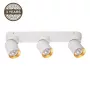 Tunis 3-Light Ceiling Spotlight GU10 White/Gold