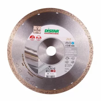Diamond Blade HARD CERAMICS 230 mm Continuous Rim for Porcelain Stoneware and Hard Ceramics