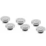 Thermal Grizzly DeltaMate Plug Sealing Plug, Brass - Gloss Nickel, 6-Pack