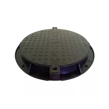 Garden Sewerage Cover 780PE-B A15 Black HDPE Manhole Cover
