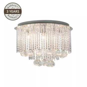 Ceiling Lamp ICELAND 19156L 6x25W G9 Chrome with Frosted Glass