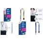 Avery R4828WB rPET Lanyard with Safety Breakaway Clasp, Blue Tones, 20 x 440 mm, 1 Piece
