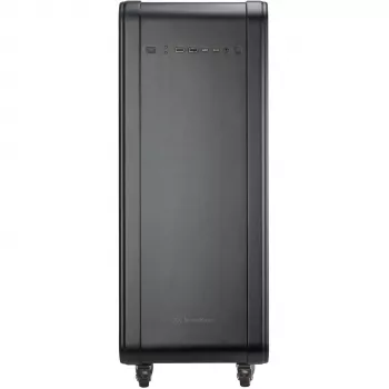 SilverStone Technology ALTA G1M Micro-ATX Tower Case - Black, Tempered Glass, 90° Motherboard Rotation, 180mm Air Penetrator Fan