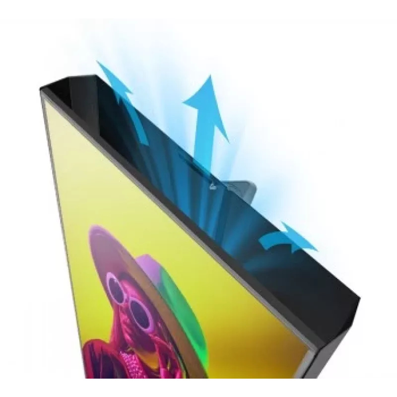 B-TECH AV Adjustable Rear Screen Cover for 55 inch Displays - Black