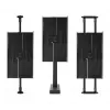 B-TECH AV Adjustable Rear Screen Cover for 55 inch Displays - Black