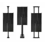 B-TECH AV Adjustable Rear Screen Cover for 55 inch Displays - Black