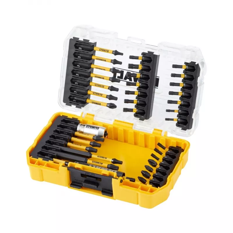 DEWALT 37pcs Flextorq Screw Driving Set TX - Torx & Security Torx Bits, Nut Setters, Impact Rated