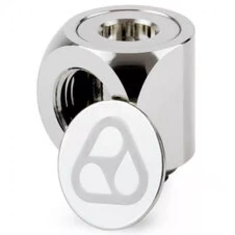 Thermal Grizzly DeltaMate Rotary 90° Adapter G1/4 inch - Gloss Nickel