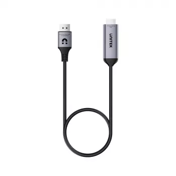 UNITEK DisplayPort 1.4 to HDMI 2.1 Active Cable 8K@60Hz HDR DSC 1.8m