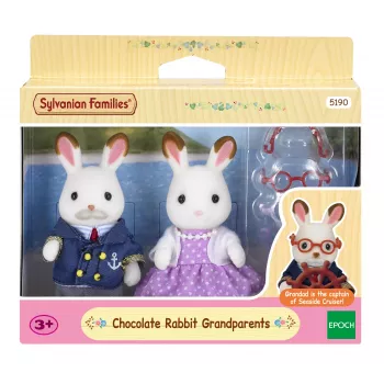 Sylvanian Families Chocolate Rabbit Grandparents Figure Set