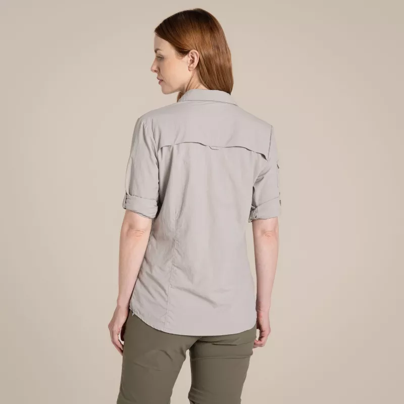 Craghoppers NosiLife Adventure LS Shirt III Women's Travel Shirt - Soft Mushroom