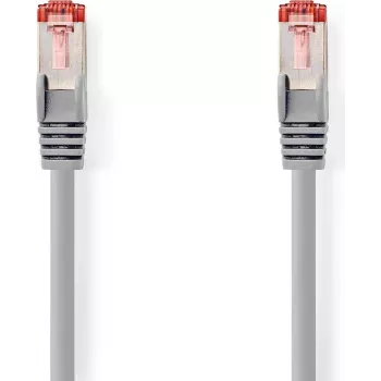 Nedis CAT6 S/FTP Network Cable RJ45 Male to RJ45 Male 20m Round LSZH Grey