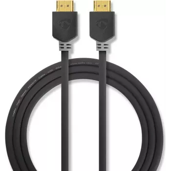 Nedis High Speed HDMI Cable with Ethernet - 4K@60Hz, ARC, 18 Gbps, 1.00 m, Anthracite