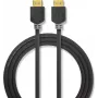 Nedis High Speed HDMI Cable with Ethernet - 4K@60Hz, ARC, 18 Gbps, 1.00 m, Anthracite