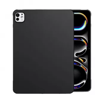 MRDISC Back Cover for Apple iPad Pro M4 Black TPU - Slim Shock-Absorbing Case with Raised Bezels, Scratch-Resistant Matte Finish, Precise Cutouts (MG-BCIPTABPROM4SW)
