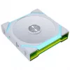 Lian Li UNI FAN SL FLEX Wireless PWM ARGB Reverse Blade 120mm Fan 3-Pack with Controller - White