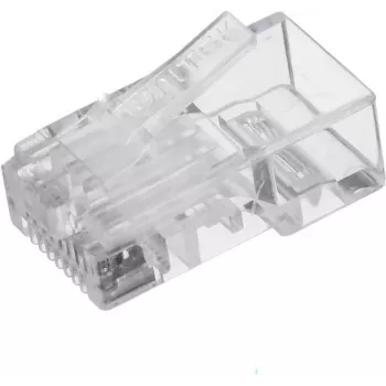 UNITEK RJ45 Modular Plug (8P8C) Cat.6, 100 Pieces, Transparent
