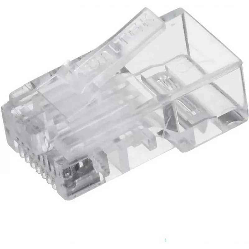 UNITEK RJ45 Modular Plug (8P8C) Cat.6, 100 Pieces, Transparent