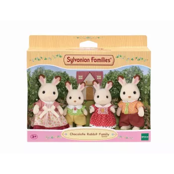 Sylvanian Families Chocolate Rabbit Family - 4 Collectible Figures