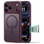 ESR Classic Hybrid MagSafe Case for iPhone 17 Pro Max / 18 Pro Max – Frosted Deep Burgundy