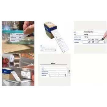 Avery HACCP Food Labels, 98 x 40 mm, White, Rounded Corners, Hand-writable, Pre-printed, 250 Labels
