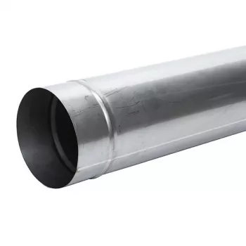 Chimney Liner Pipe Diameter 160 mm, 1 m, Black Steel, Single Wall, High-Temperature