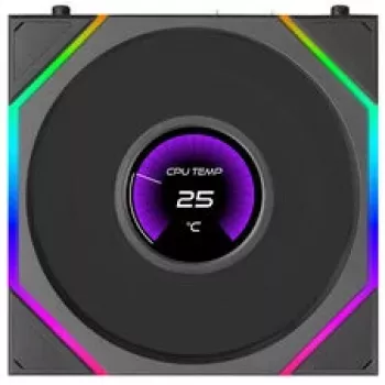 Lian Li UNI FAN TL120 LCD FLEX Wireless ARGB 120mm Fan - Black