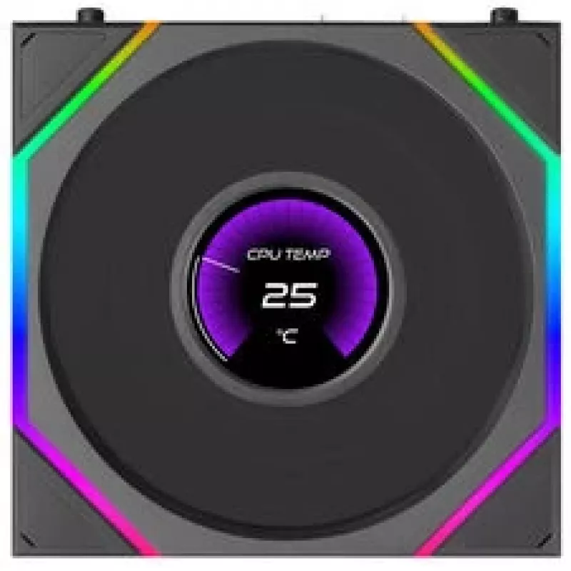 Lian Li UNI FAN TL120 LCD FLEX Wireless ARGB 120mm Fan - Black