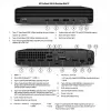 HP Renewed Grade A ProDesk 400 G6 Desktop Mini PC - Intel Core i5-10500T, 16GB RAM, 256GB SSD, Intel UHD Graphics 630, Windows 11 Pro