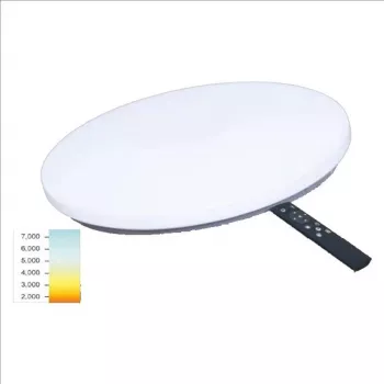 TOPE LED SOPOT 2x36W Round Ceiling Light, 500 mm, 72W, 4000K Neutral White, 7000 lm, White