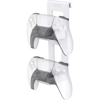 Venom PS5 Controller Storage Rack - Vertical Stand for 2 DualSense Controllers, Black ABS Plastic, Desktop Organizer
