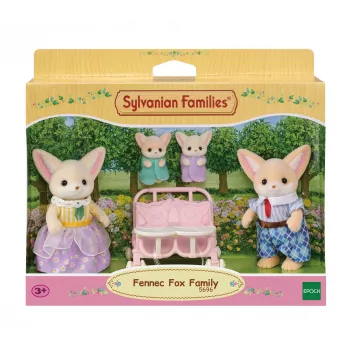 Sylvanian Families Desert Fox Family - 4 Figure Set (Father Ronald, Mother Sharon, Daughter Allie, Baby Kaya)