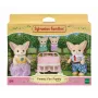 Sylvanian Families Desert Fox Family - 4 Figure Set (Father Ronald, Mother Sharon, Daughter Allie, Baby Kaya)