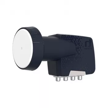 Inverto Quad Premium Universal LNB Converter - 4 Outputs, 0.2dB Noise Figure, 40mm Feedhorn, Black