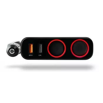 Xblitz R1 38W Dual USB Car Charger QC3.0 + PD3.0 Fast Charging 12/24V Black