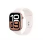 Apple Watch Series 10 GPS + Cellular 46mm Aluminum Case with Rose Gold Sport Band