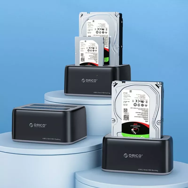 ORICO 6819C3 Dual-Bay USB 3.0 SATA Docking Station for 2.5/3.5 inch HDD/SSD - Black