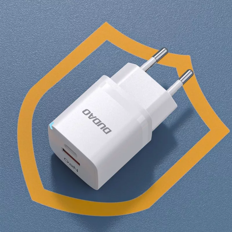 DUDAO A13Pro EU GaN 33W PPS USB-C/USB Wall Charger - White