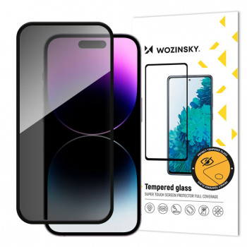 Wozinsky Privacy Glass Tempered Glass Screen Protector with Anti-Spy Filter for iPhone 16 Pro Max