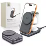 TECH-PROTECT A53 3-in-1 Magnetic MagSafe Wireless Charger 25W Qi2.2 Dark Grey