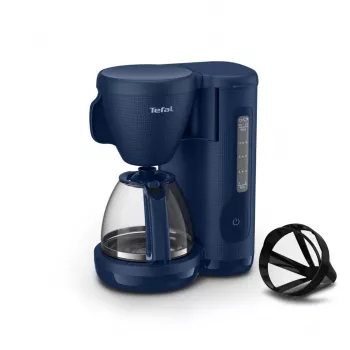 TEFAL CM2M1410 Morning Drip Coffee Maker Black & Stainless Steel 1000W 1.25L 10-15 Cups