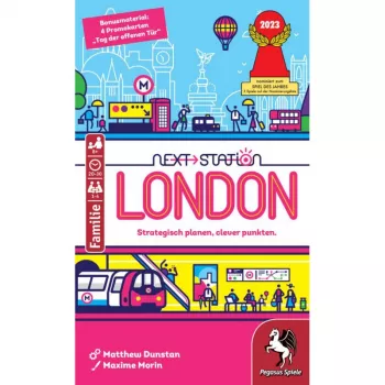 PEGASUS Next Station London - Flip & Write Board Game, 1-4 Players, Ages 8+
