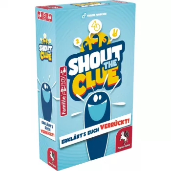 PEGASUS Shout the Clue Party Game - Team Word Guessing & Charades, 200 Cards, Ages 8+, 4+ Players