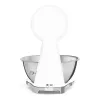 Smeg KSF01WHWW 50's Style Mechanical Kitchen Scale with Stainless Steel Bowl, 5 kg Capacity, White