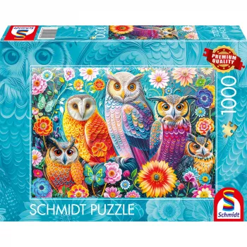 Schmidt Spiele Eulen und Blumen 1000-Piece Jigsaw Puzzle