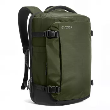 TECH-PROTECT DEFENDER S70 Ryanair & Wizz Air Travel Laptop Cabin Backpack 24L 40x30x20 Military Green