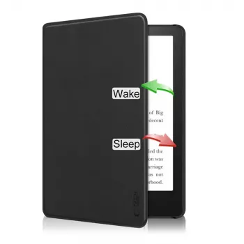 Tech-Protect SmartCase Folio Cover for Kindle Paperwhite 11th Gen / Signature Edition - Black