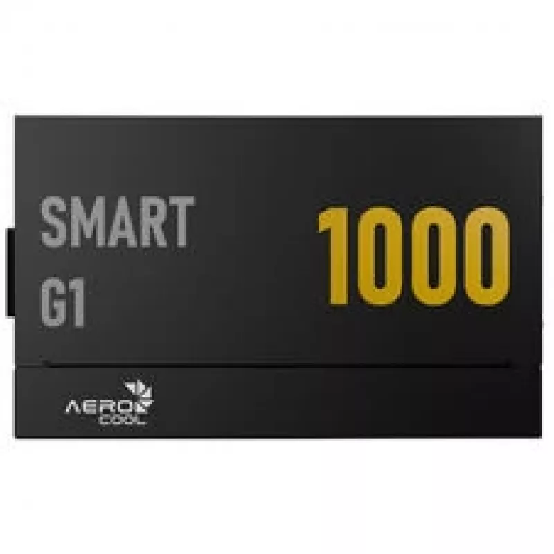 Aerocool Smart G1 80 PLUS Gold Power Supply, PCIe 5.1, ATX 3.1 - 1000 Watt, Black